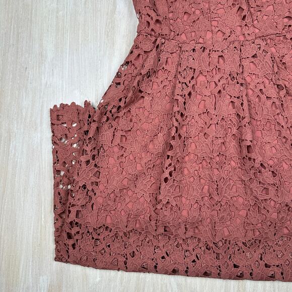 ASTR The Label Lace A-Line Spaghetti Strap Romantic Boho Chic Midi Dress Medium - Picture 4 of 16